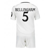 Echipament fotbal Real Madrid Jude Bellingham #5 Tricou Acasa 2024-25 pentru copii maneca scurta (+ Pantaloni scurti)